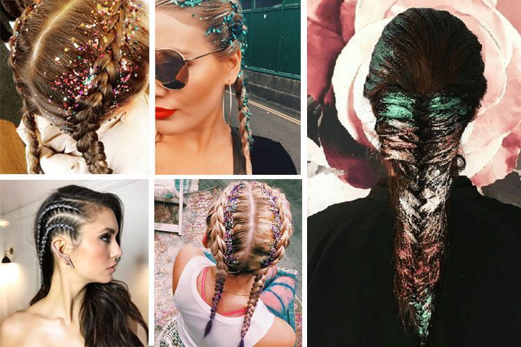 Glitter Braids, la tendance coiffure originale pour les fêtes