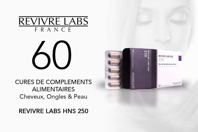 60 cures de compléments alimentaires soin complet sublimateur de beauté Revivre Labs HNS 250 à tester