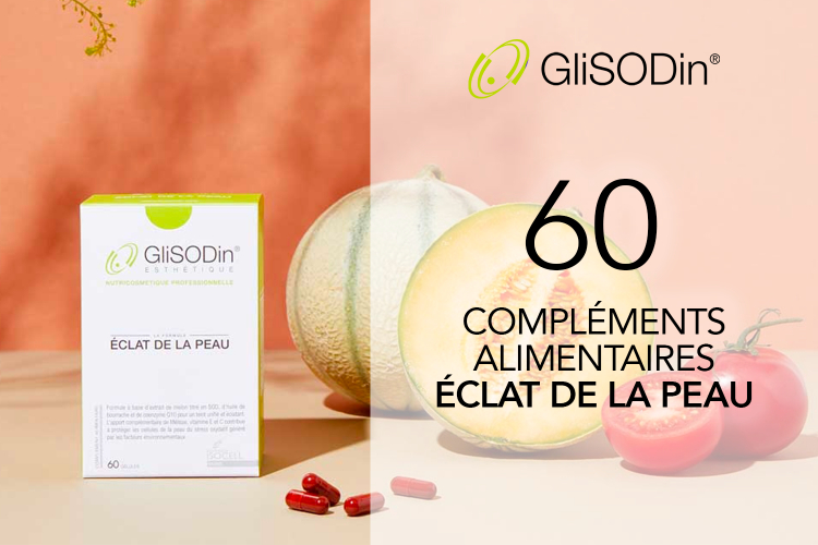 60 compléments alimentaires Éclat de la peau de GliSODin à tester