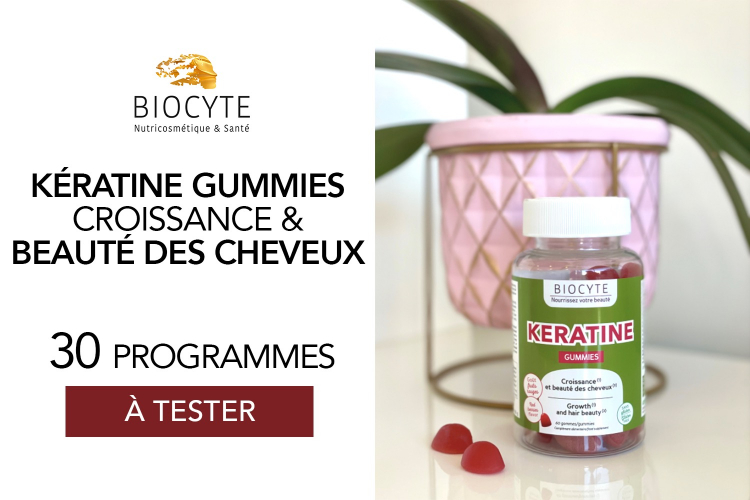 Kératine Gummies de Biocyte : 30 programmes à tester !