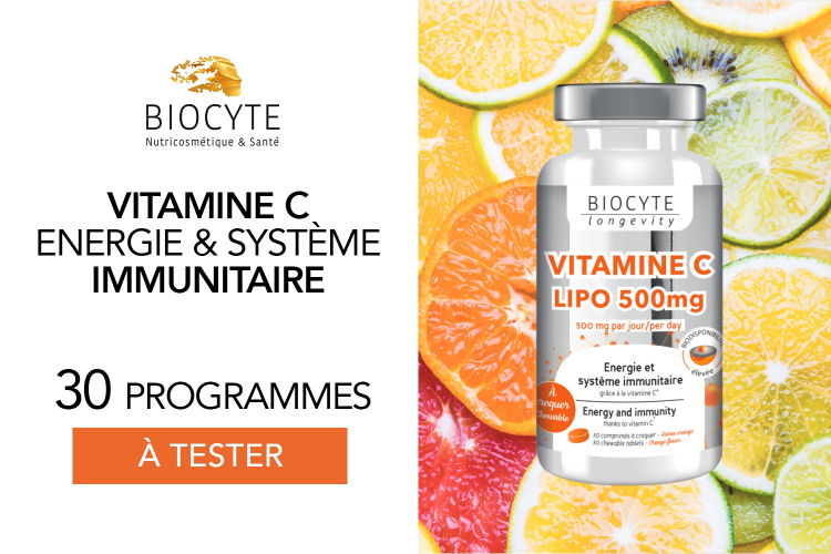 Vitamine C Lipo à Croquer de Biocyte : 30 programmes à tester !
