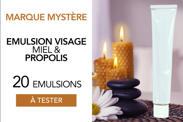 EMULSION VISAGE MIEL & PROPOLIS d'une Marque Mystère : 30 Emulsions à tester !
