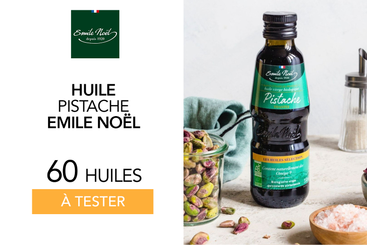 Huile de pistache toastée de Emile Noël : 60 huiles à tester !