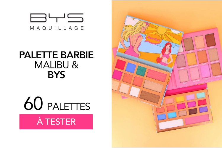 Palette Barbie Malibu x BYS : 60 palettes à tester !