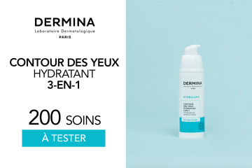 Contour des Yeux Hydratant 3-en-1 Hydralina de Dermina : 200 soins à tester !