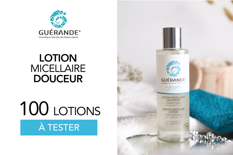 Lotion Micellaire Douceur de Guérande Cosmetics : 100 lotions à tester !