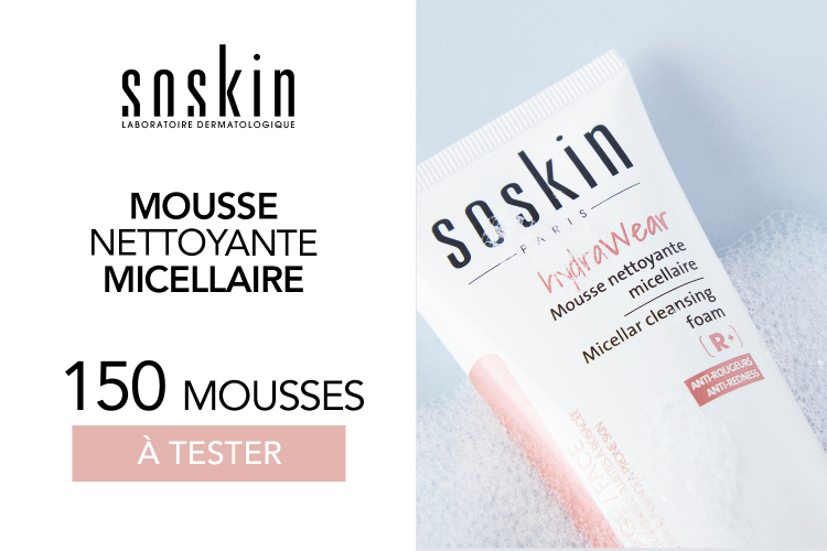 MOUSSE NETTOYANTE MICELLAIRE SOSKIN : 150 MOUSSES À TESTER !