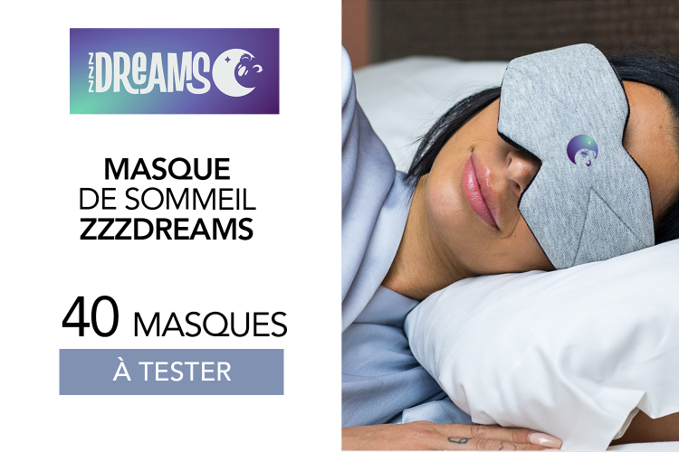 Masque de sommeil ZzzDreams : 40 masques à tester