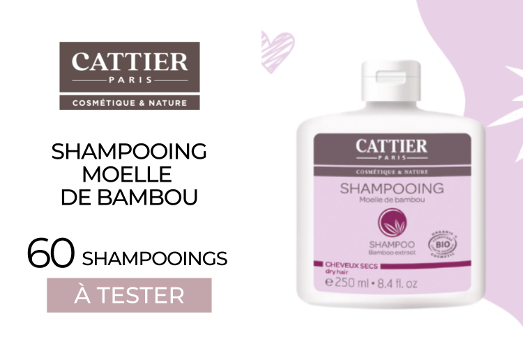 Shampooing moelle de bambou de Cattier : 60 shampooings à tester !