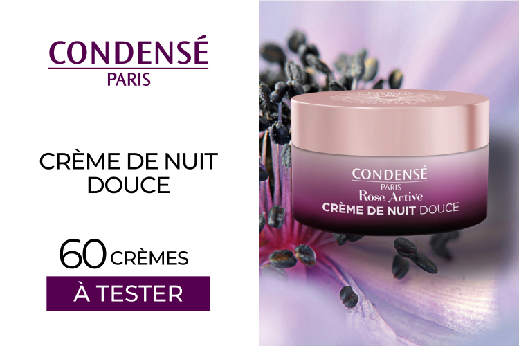 60 Crème de Nuit Douce Rose active de Condensé Paris à tester !