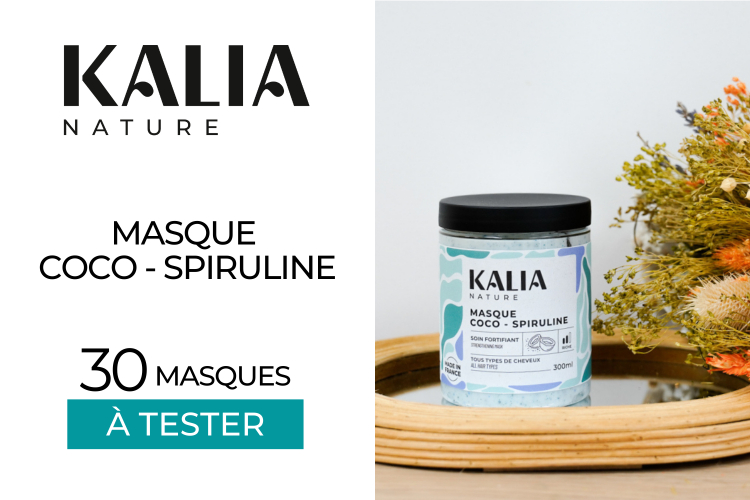 30 Masques coco-spiruline de Kalia Nature à tester !