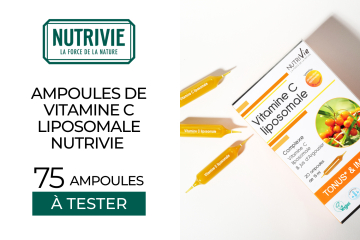Ampoules de Vitamine C Liposomale NUTRIVIE : 75 ampoules à tester !