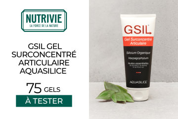 GSIL Gel Surconcentré Articulaire AQUASILICE de Nutrivie : 75 gels à tester !