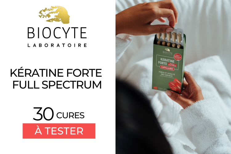 30 Kératine Forte Full Spectrum de Biocyte à tester