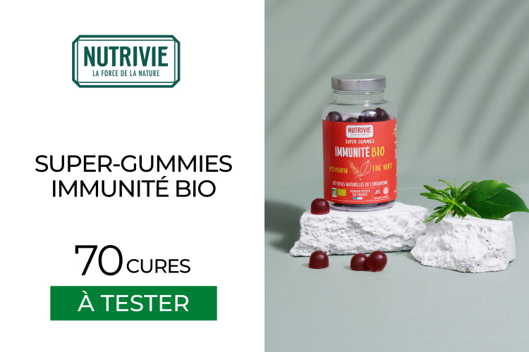 70 Super-Gummies Immunité Bio de NUTRIVIE à tester !