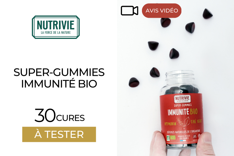 30 Super-Gummies Immunité Bio de NUTRIVIE à tester !