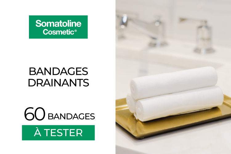 60 Bandages Drainants de Somatoline Cosmetic à tester !