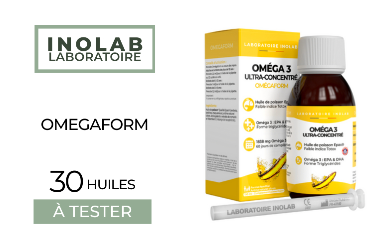 30 Huiles Omegaform de Laboratoire Inolab à tester !