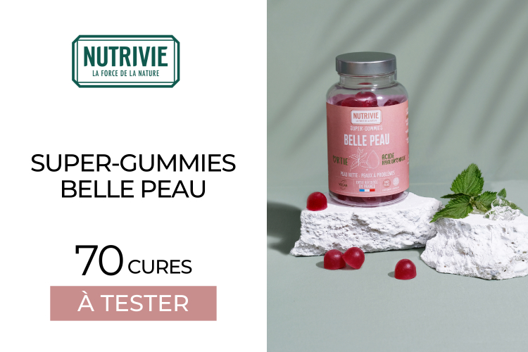 AVIS TEXTE - 70 Super-Gummies Belle Peau de NUTRIVIE à tester !