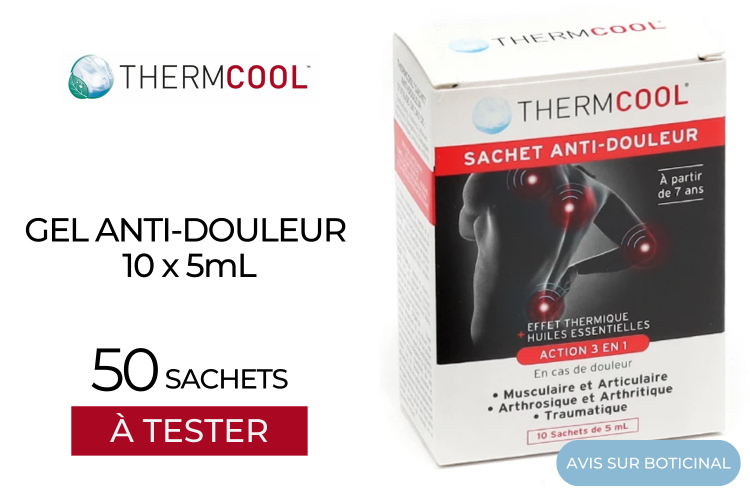 50 Sachets Anti-douleur - 10 x 5ml de Thermcool : Avis Boticinial