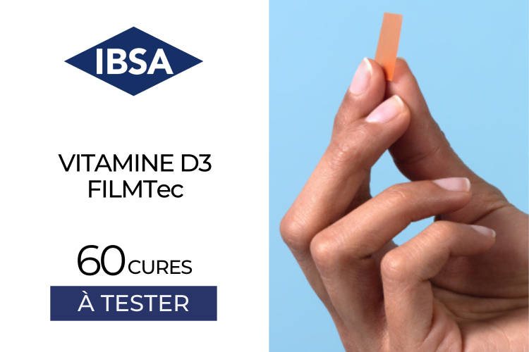60 Vitamine D FilmTec IBSA à tester !
