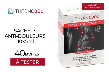40 Sachets Anti-douleur de ThermCool à tester !