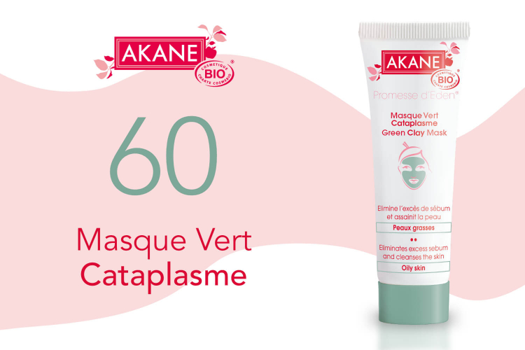 60 Masque Vert Cataplasme d'Akane Ã  tester