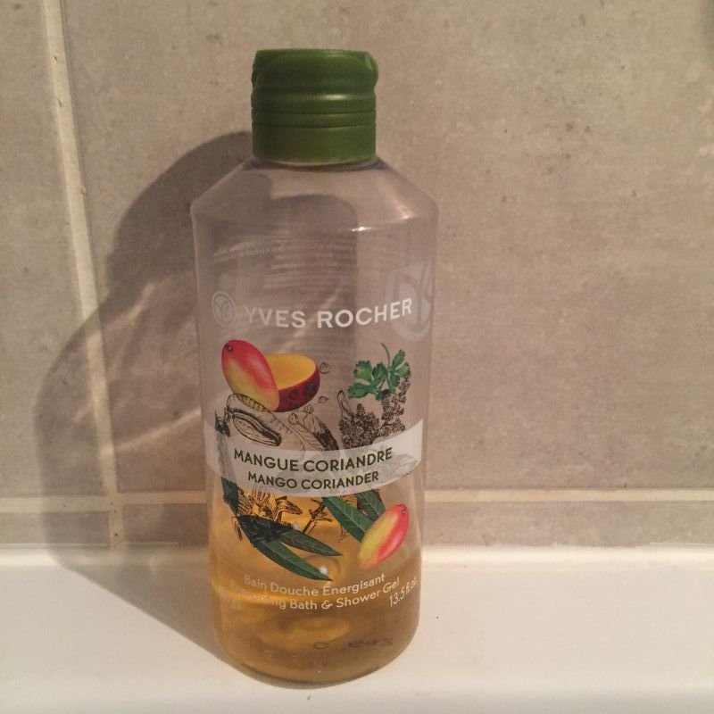 Avis Bain Douche Energisant Mangue Coriandre de Yves Rocher Yves