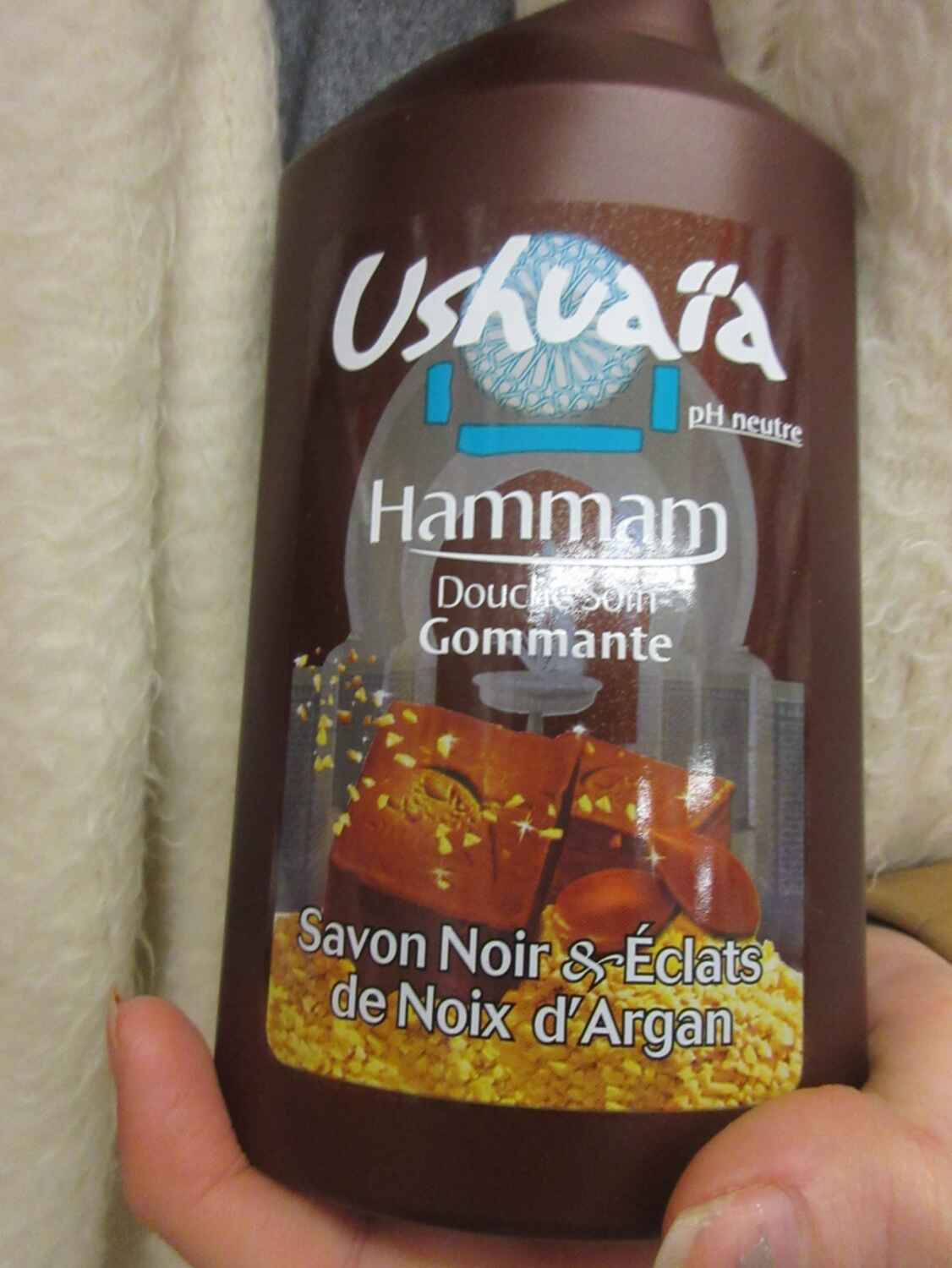 Avis Hammam Douche Soin Gommante Savon Noir Éclat Noix d'Argan