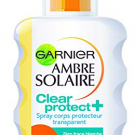 Clear Protect Spray Corps Transparent Ambre Solaire, Garnier - Soin du corps - Solaire corps