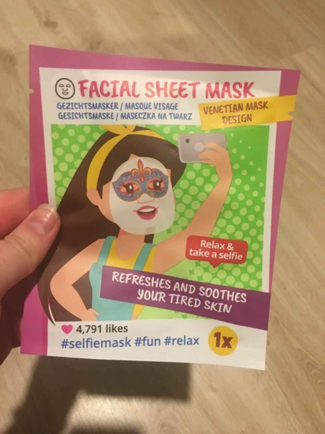 Avis Facial sheet mask Action Soin du visage