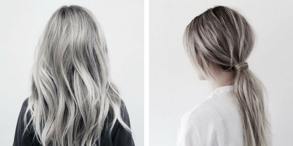 cheveux gris