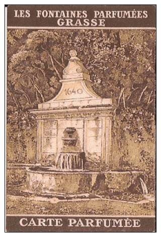 Une ancienne carte des Fontaines Parfumées de Grasse