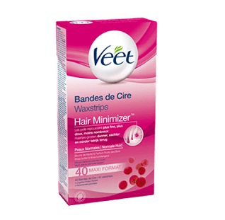 Bandes de Cire Froide de Veet pour une épilation durable