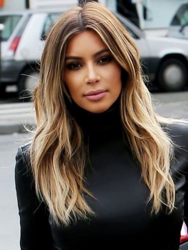 Kim Kardashian et sa coloration bronde