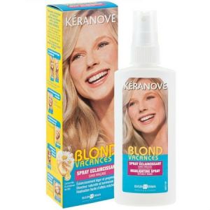 Spray éclaircissant-Blond Vacances de Kéranove pour les cheveux blonds