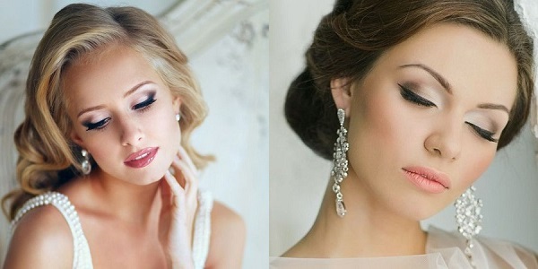 Deux inspirations pour un maquillage de mariée glamour 