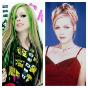 Avril Lavigne et Jenny Garth dans les années 90