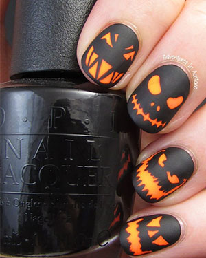 un nail art effrant pour halloween