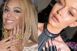 Les ongles chromés de Beyonce et Gigi Hadid
