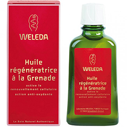L'huile régénératrice à la Grenade de Weleda