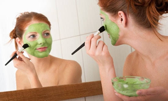 masque à l'argile verte
