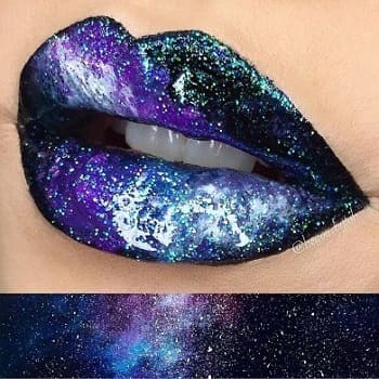 un lip art galaxy par Beyou.byjo