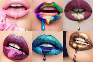 Lip drip : lip art tendance